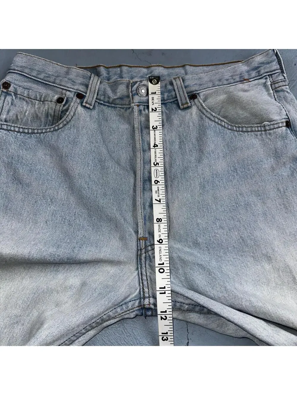 Levis 501 Vintage 90s USA XX Straight Leg Jeans Blue Light Wash 34x38 Act 30x33